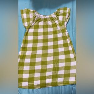 Soft green gingham dress 2T